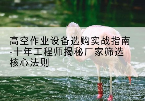 建水剪叉式升降机厂家-高空作业设备选购实战指南-十年工程师揭秘厂家筛选核心法则